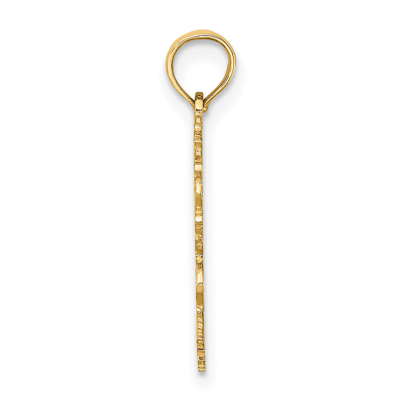 10K Yellow Gold 10K 100% Gemini Zodiac Charm