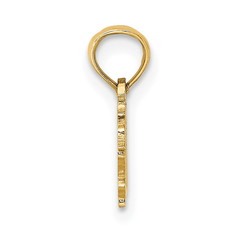 10K Yellow Gold 10K 100% Virgo Zodiac Charm