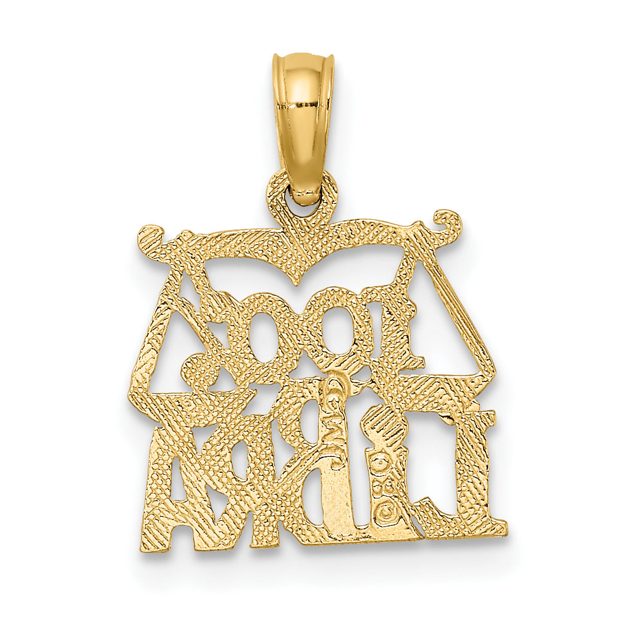 10K Yellow Gold 10K 100% Libra Zodiac Charm