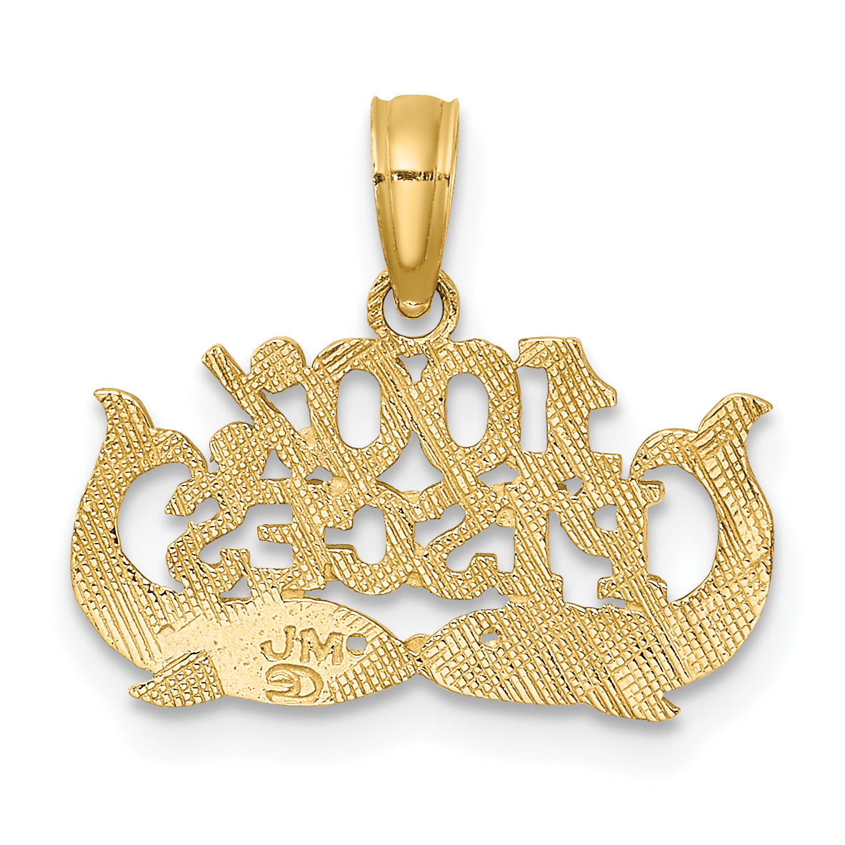 10K Yellow Gold 10K 100% Pisces Zodiac Charm