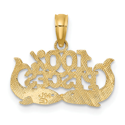 10K Yellow Gold 10K 100% Pisces Zodiac Charm
