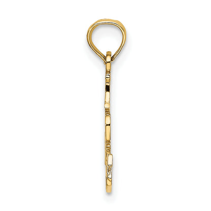 10K Yellow Gold 10K I Do Nails Charm