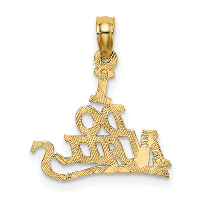 10K Yellow Gold 10K I Do Nails Charm