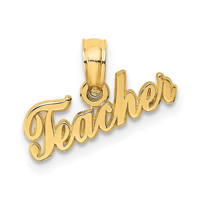 10K Yellow Gold Teacher Charm