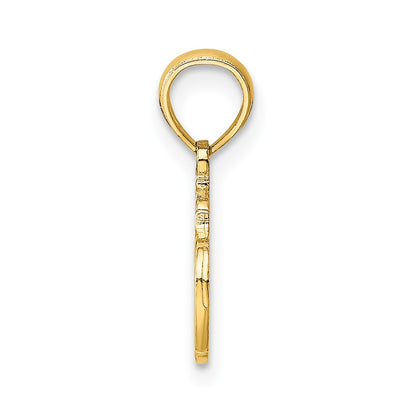 10K Yellow Gold 10K #1 Teacher Charm
