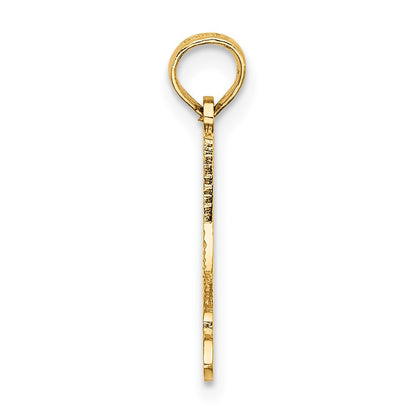 10K Yellow Gold 10K Ice Skate Charm