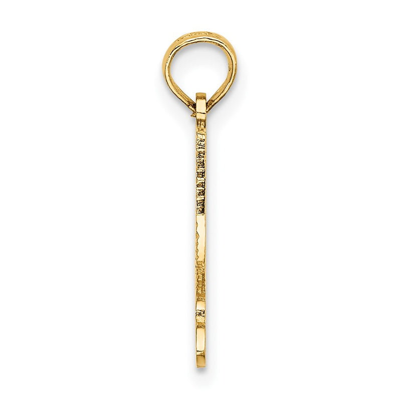 10K Yellow Gold 10K Ice Skate Charm