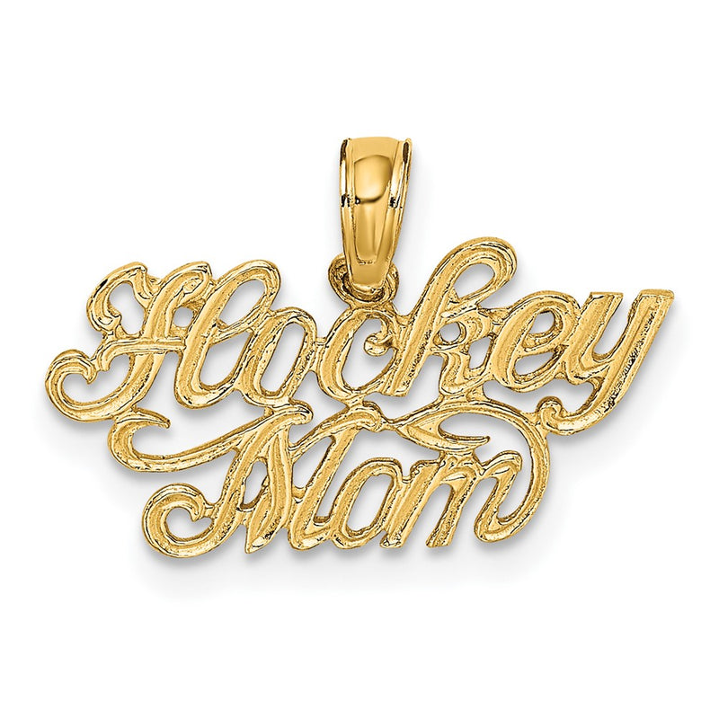 10K Yellow Gold 10K Hockey Mom Charm