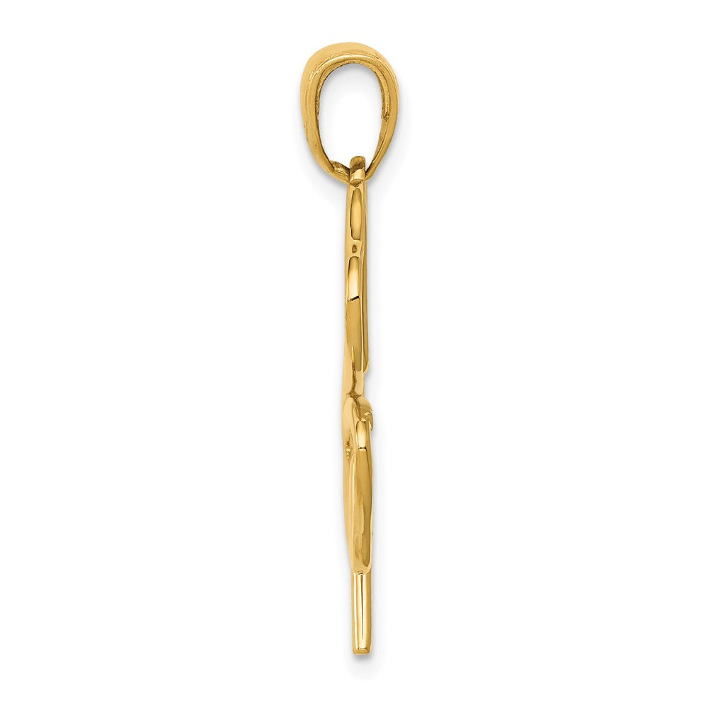 10K Yellow Gold 4-Leaf Clover Pendant