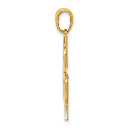 10K Yellow Gold 4-Leaf Clover Pendant