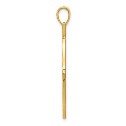 10K Yellow Gold Horse Head Pendant