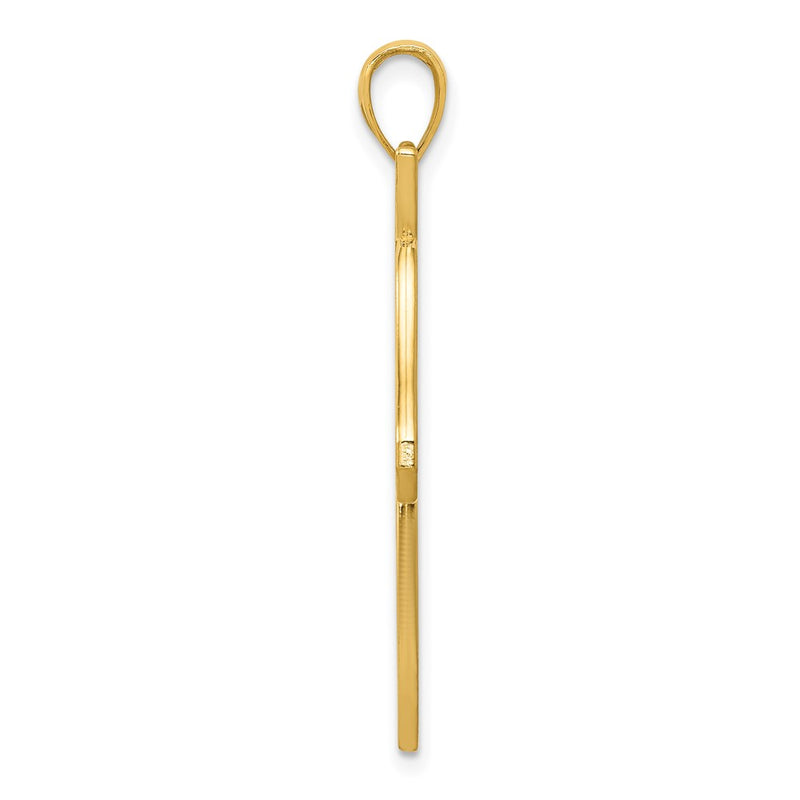 10K Yellow Gold Horse Head Pendant