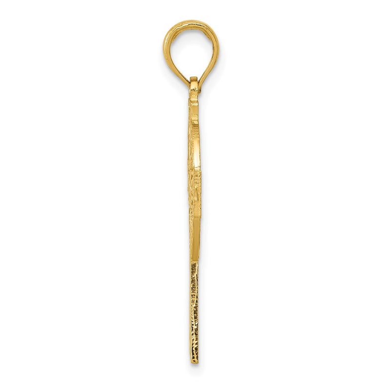 10K Yellow Gold 10K Polished Celtic Cross Pendant