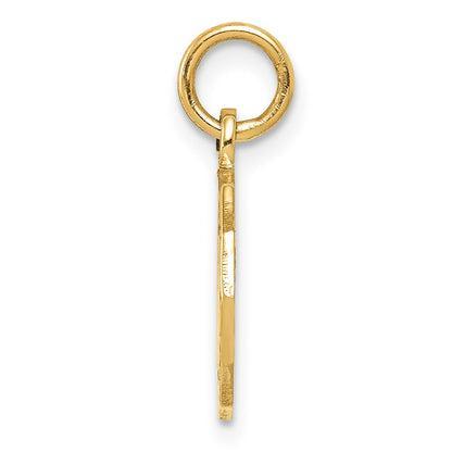 10K Yellow Gold Baptism Spanish Recuerdo Del Bautismo On Back Charm