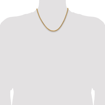 10K Yellow Gold 10K 4.3mm Solid Miami Cuban Chain