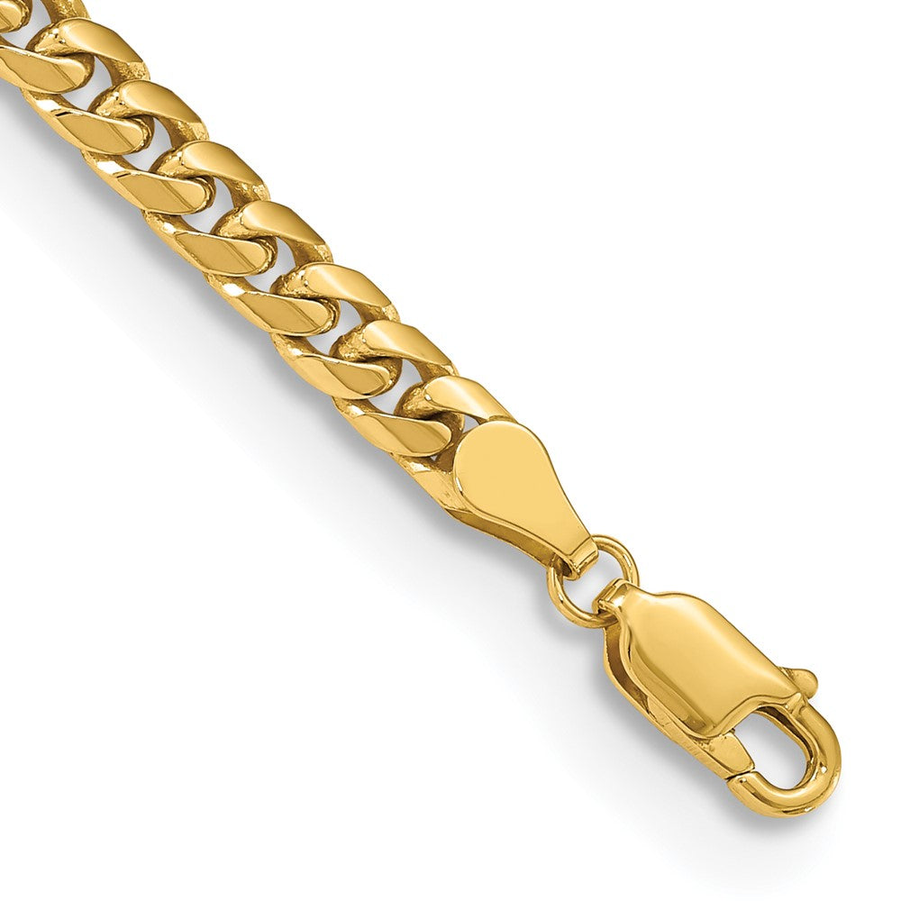 9 Inch 10K Yellow Gold 10K 4.3mm Solid Miami Cuban Chain Bracelet
