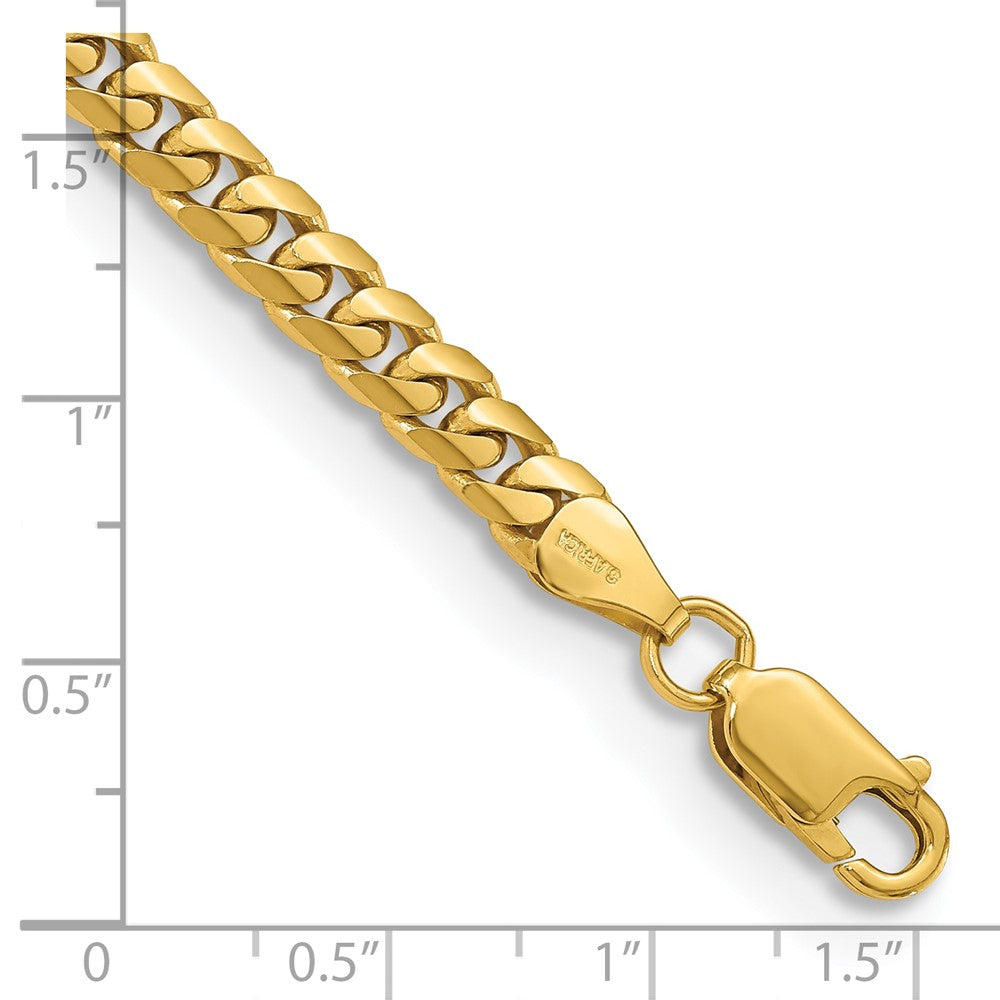 10K Yellow Gold 5mm Solid Miami Cuban Chain Bracelet