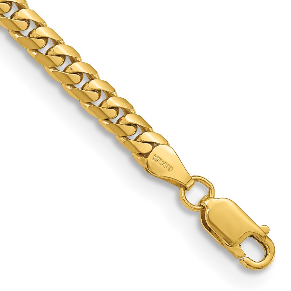 8.5 Inch 10K Yellow Gold 10K 5mm Solid Miami Cuban Chain Bracelet
