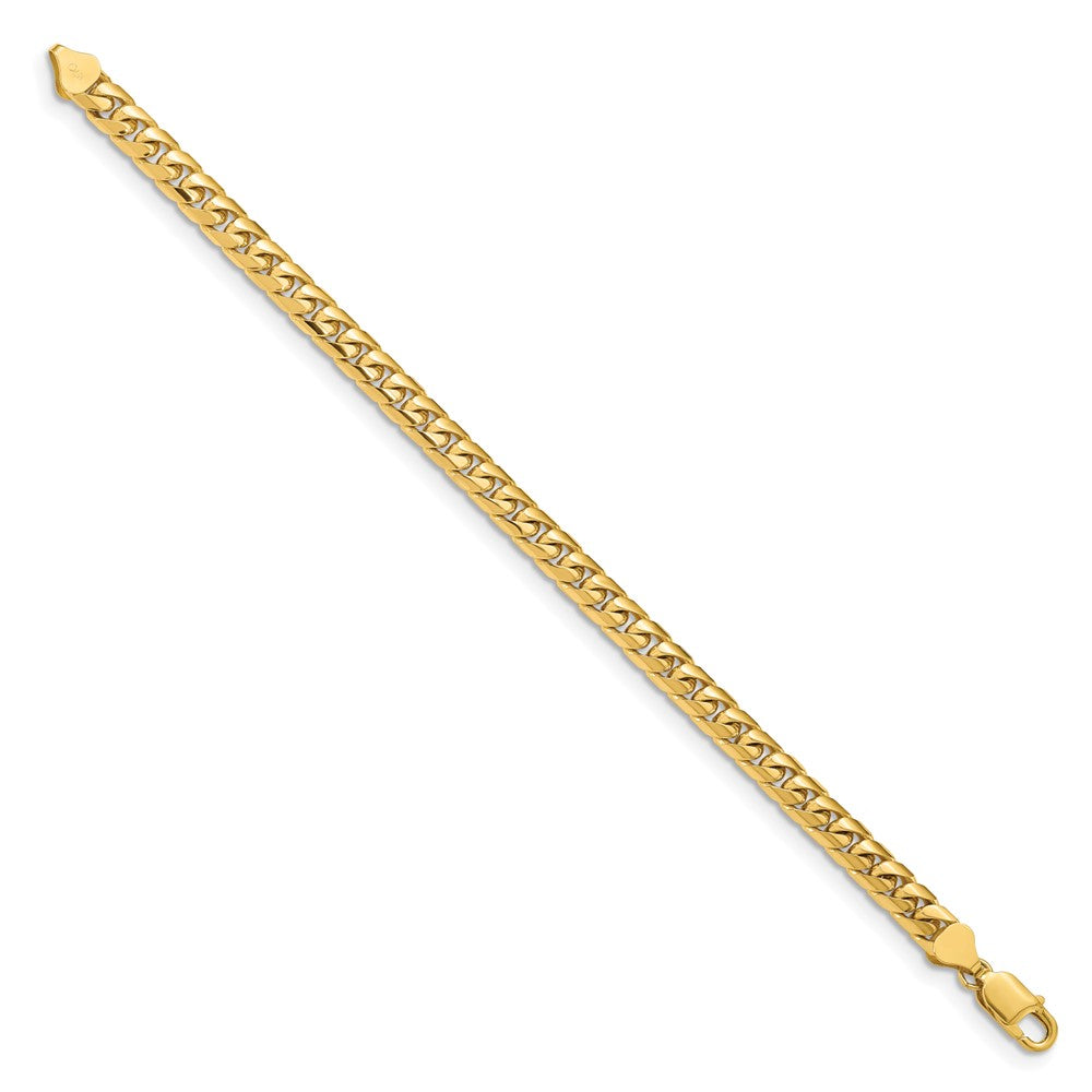 10K Yellow Gold 6.75mm Solid Miami Cuban Chain Bracelet