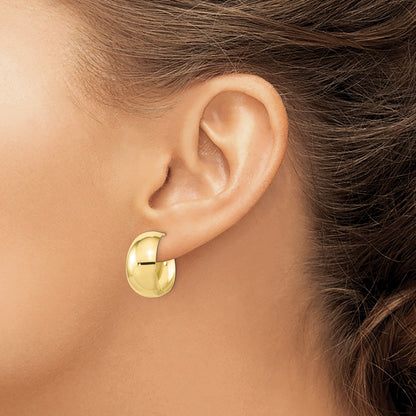 10K Yellow Gold Small Hoop Earrings