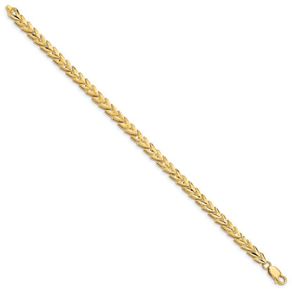 10K Yellow Gold Diamond Cut Bracelet