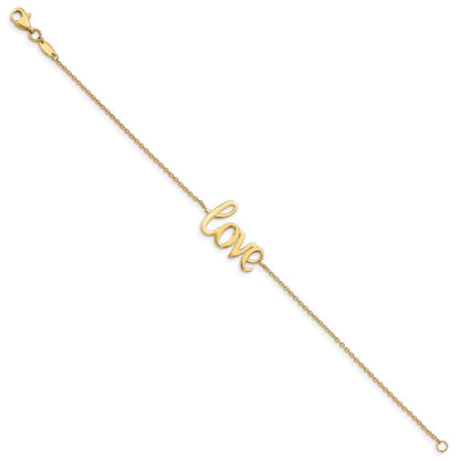 10K Yellow Gold 10K Polished Love Bracelet