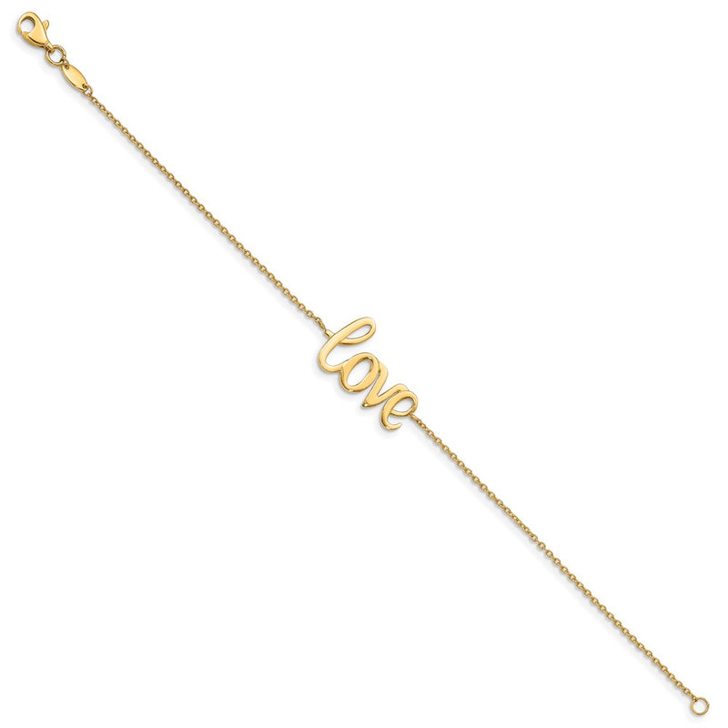 10K Yellow Gold 10K Polished Love Bracelet