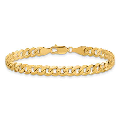 7 Inch 10K 5.75mm Flat Beveled Curb Chain