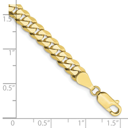 7 Inch 10K 5.75mm Flat Beveled Curb Chain