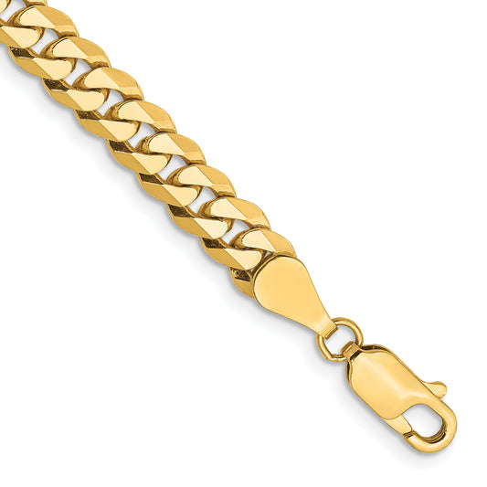 7 Inch 10K 5.75mm Flat Beveled Curb Chain