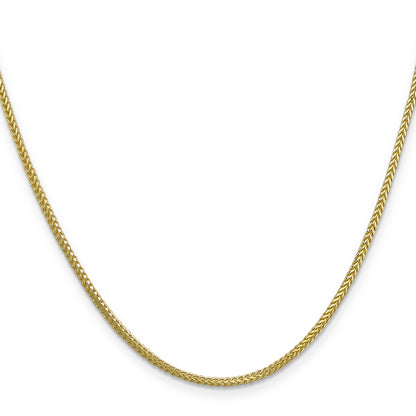 30 Inch 10K 1.3mm Franco Chain Necklace
