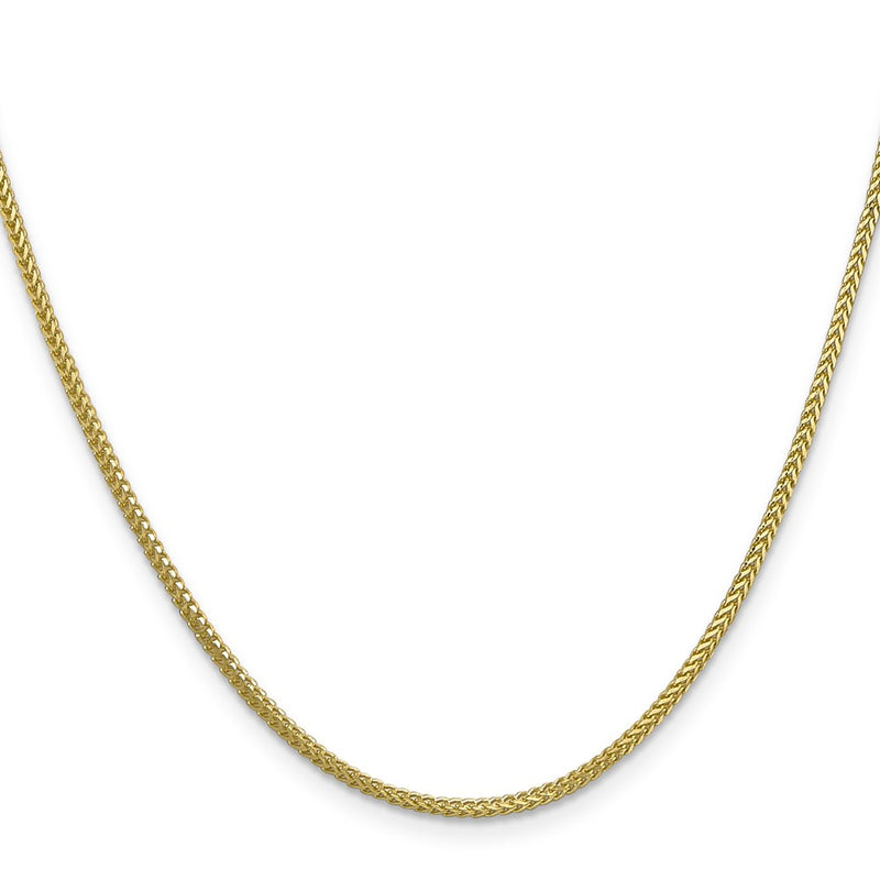 10K Yellow Gold 1.3mm Franco Chain Necklace