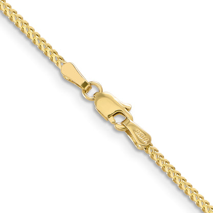 20 Inch 10K 1.3mm Franco Chain Necklace