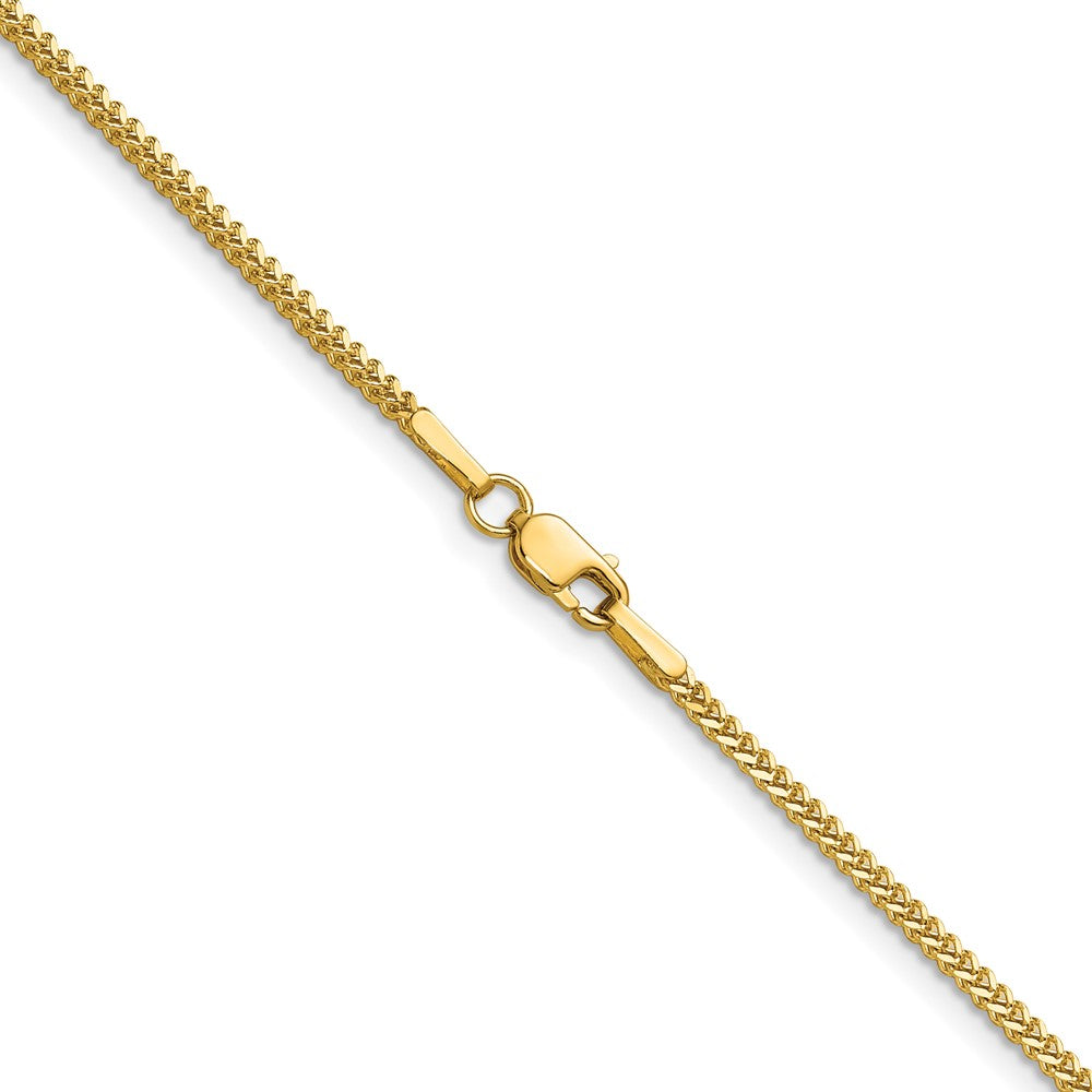10K Yellow Gold 1.3mm Franco Chain Necklace