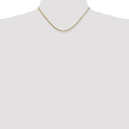 16 Inch 10K 1.3mm Franco Chain Necklace