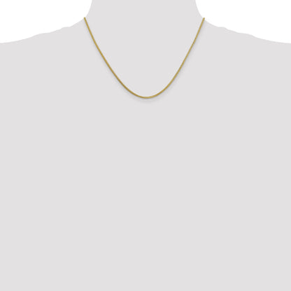 18 Inch 10K 1.3mm Franco Chain Necklace
