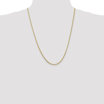 24 Inch 10K 1.3mm Franco Chain Necklace