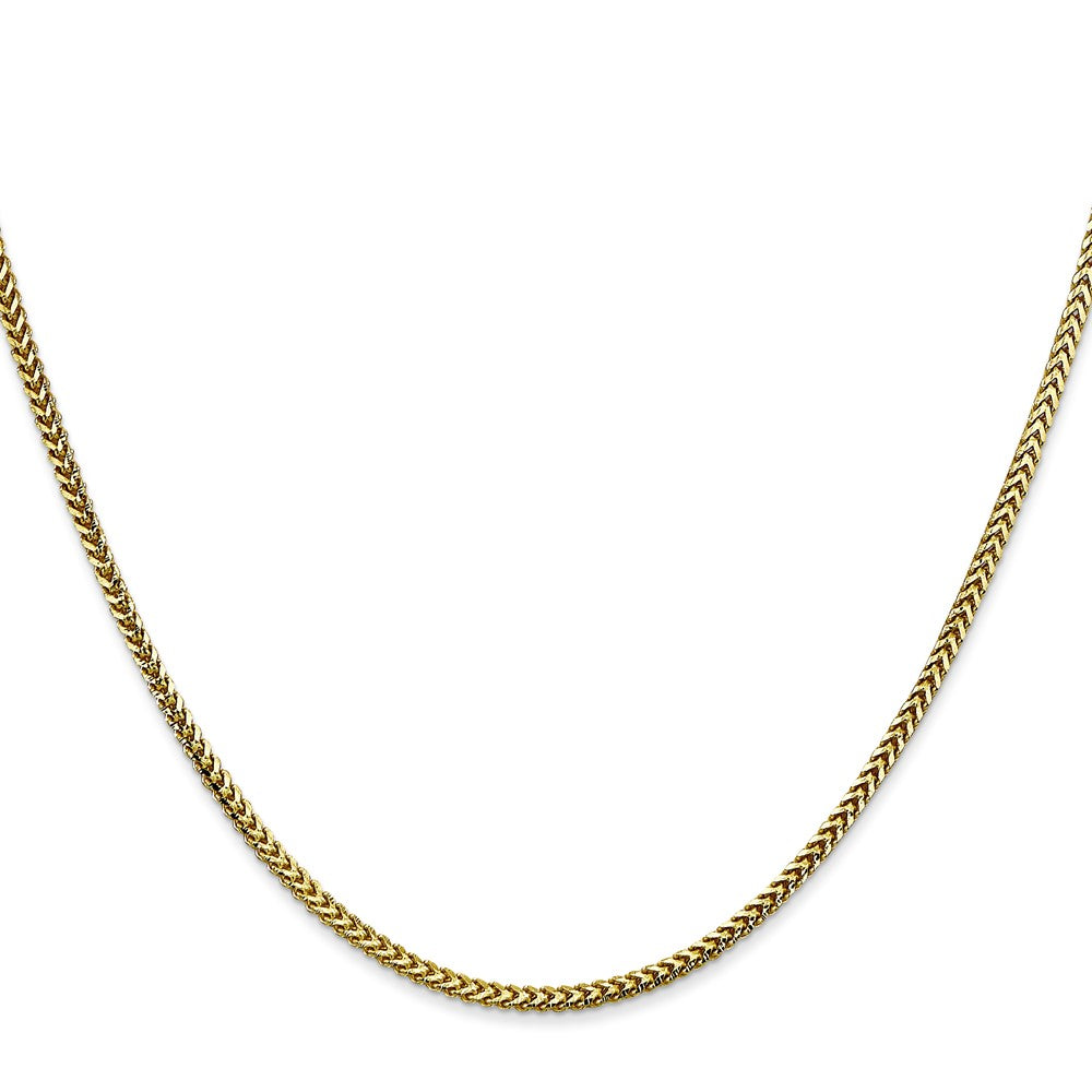 10K Yellow Gold 1.5mm Franco Chain Necklace