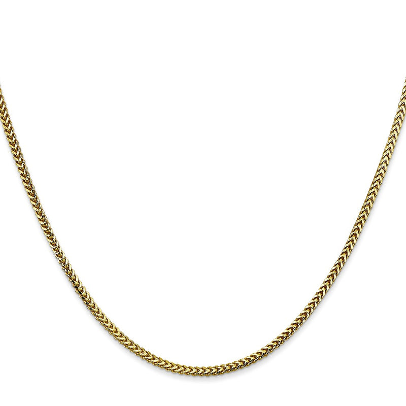10K Yellow Gold 1.5mm Franco Chain Necklace
