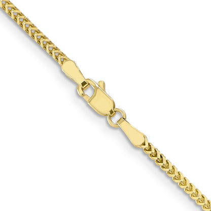 18 Inch 10K 1.5mm Franco Chain Necklace