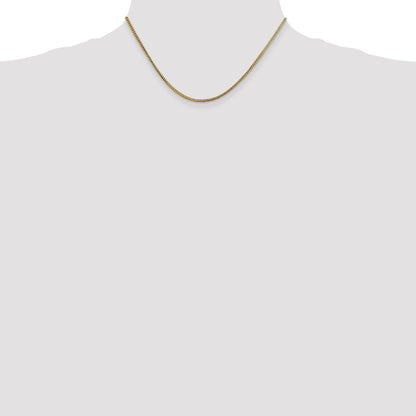 16 Inch 10K 1.5mm Franco Chain Necklace