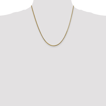 20 Inch 10K 1.5mm Franco Chain Necklace