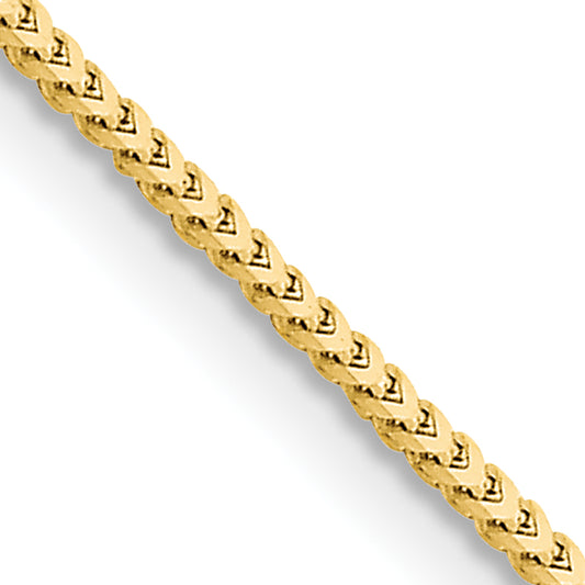 18 Inch 10K 1.5mm Franco Chain Necklace