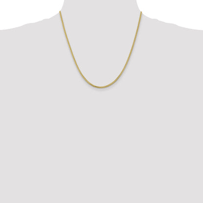 20 Inch 10K 2mm Franco Chain Necklace