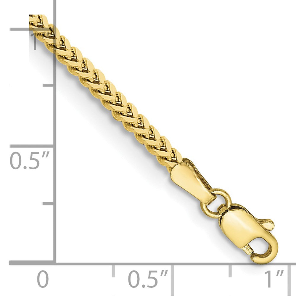 10K Yellow Gold 2mm Franco Chain Bracelet