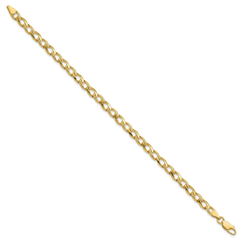 8 Inch 10K Fancy Link Bracelet