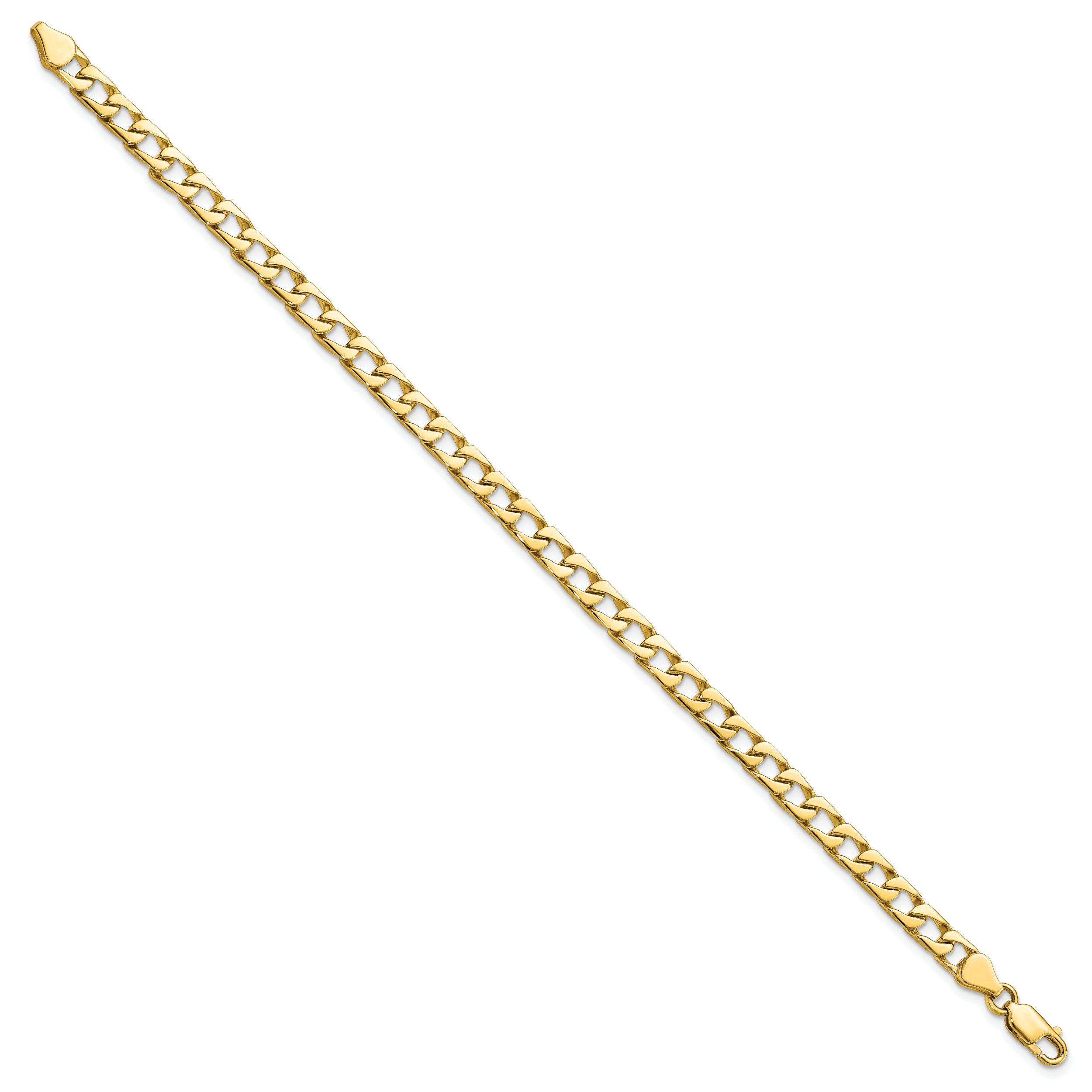 8 Inch 10K Fancy Link Bracelet