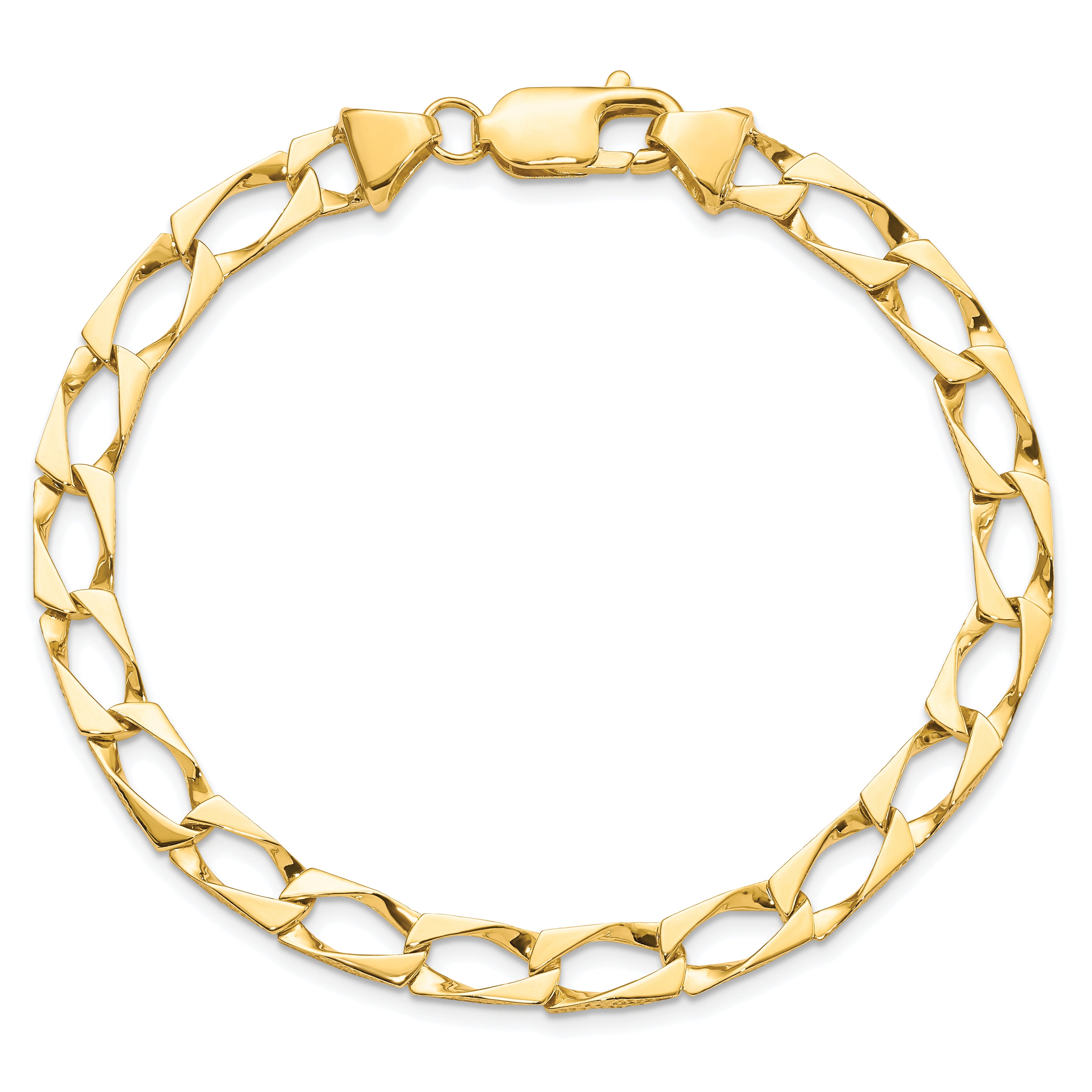 10K Yellow Gold Fancy Link Bracelet