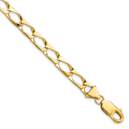 10K Yellow Gold Fancy Link Bracelet