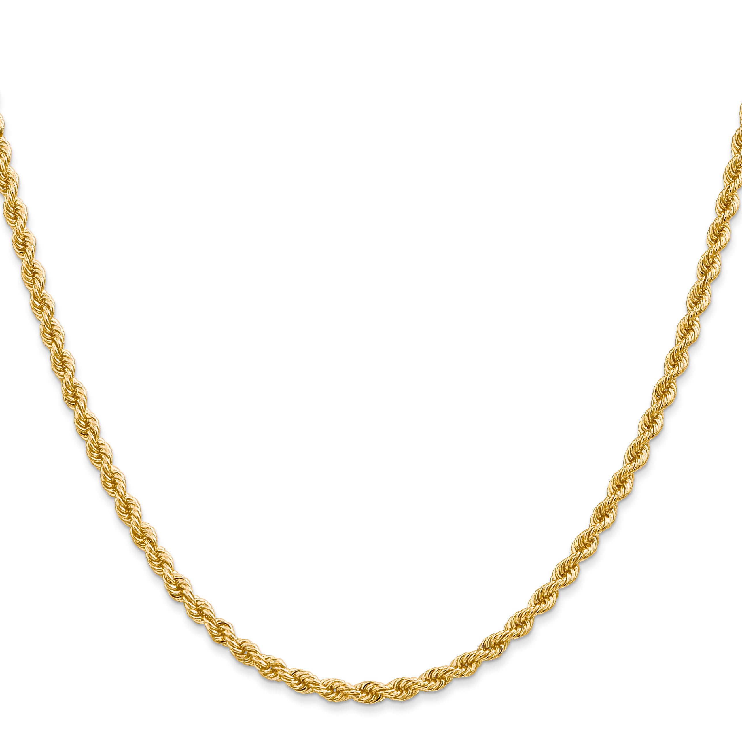 10K Yellow Gold 2.75mm Regular Rope Chain